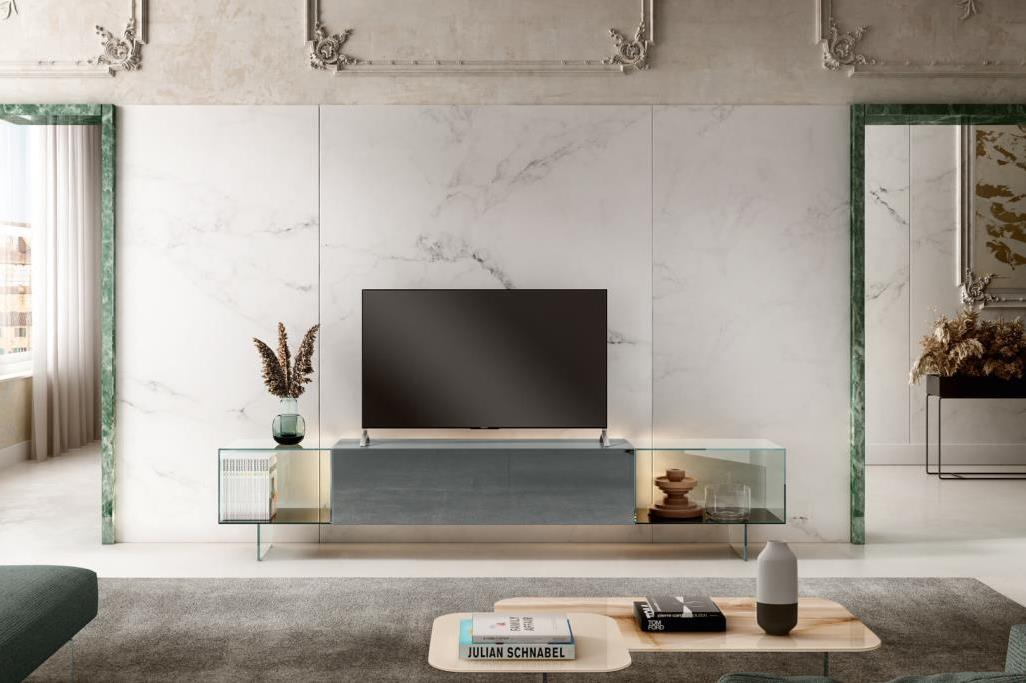 Modernses stiilis TV-alused Lago tehase kollektsioonist - 36e8 Glass. TV stands