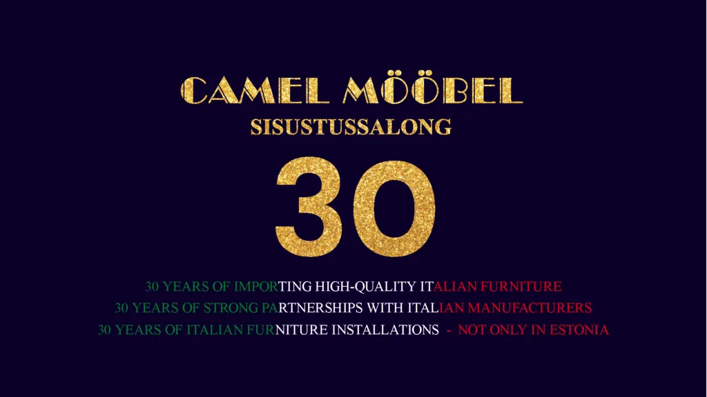 Camel Mööbel 30 years- logo