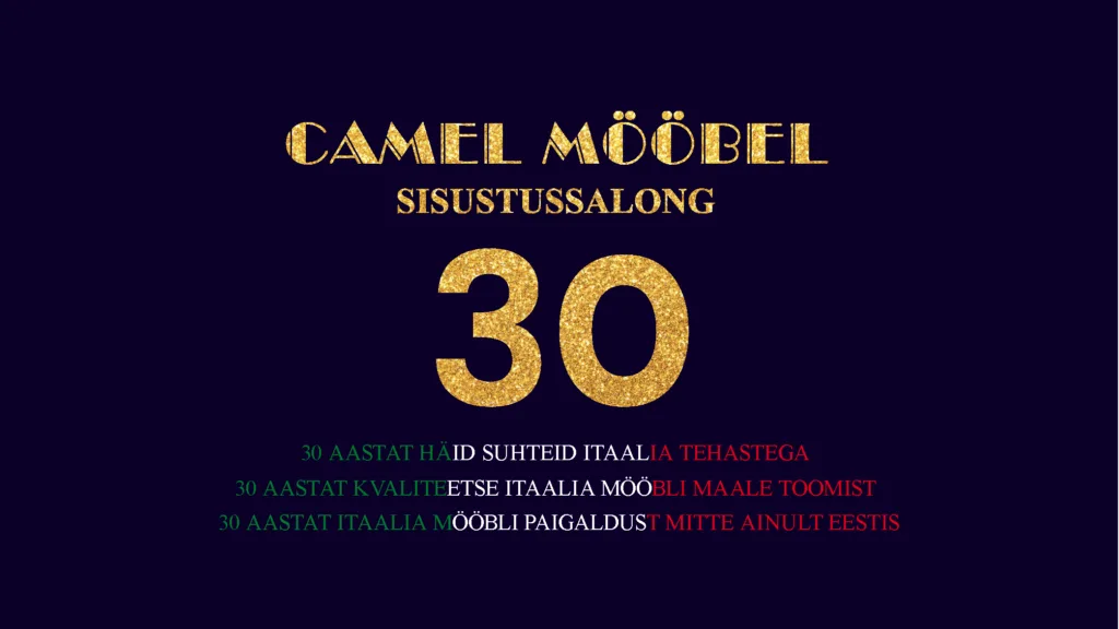 Camel Mööbel 30 aastat - logo