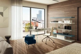 Air bookshelve with desk itaalia mööbel - Lago - Air bookshelve with desk