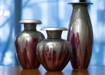 Vaasid - Ambiente - Violett-Silver