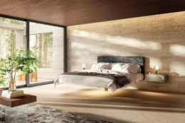 Fluttua bed 36e8 bedside table itaalia mööbel - Lago - Fluttua bed, 36e8 bedside table