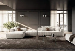 Hero sofa Blendie coffee table Air Round coffee table itaalia mööbel - Lago - Hero sofa, Blendie coffee table, Air Round coffee table