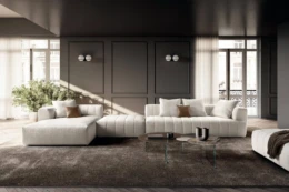 Hero sofa Blendie coffee table Air Round coffee table itaalia mööbel - Lago - Hero sofa, Blendie coffee table, Air Round coffee table