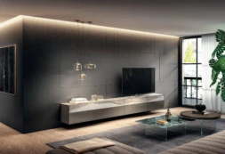 Materia Tv unit Air Round coffee table Air Soft coffee table itaalia mööbel - Lago - Materia Tv unit, Air Round coffee table, Air Soft coffee table