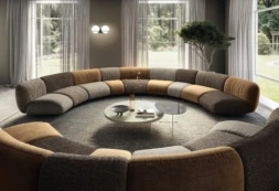 Not Only White sofa Air Round coffee table Pleasure coffee table itaalia mööbel - Lago - Not Only White sofa, Air Round coffee table, Pleasure coffee table