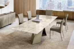 laud Twist Extendable tool Alessa Camel Mööbel Sisustussalong - Eforma - Table Twist Extendable, chair Alessa