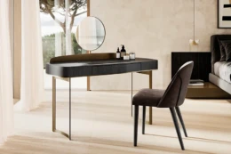 tualettlaud Lyra tool Manta Camel Mööbel Sisustussalong - Eforma - dressing table Lyra, chair Manta
